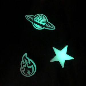 Glow in the dark croc jibbitz